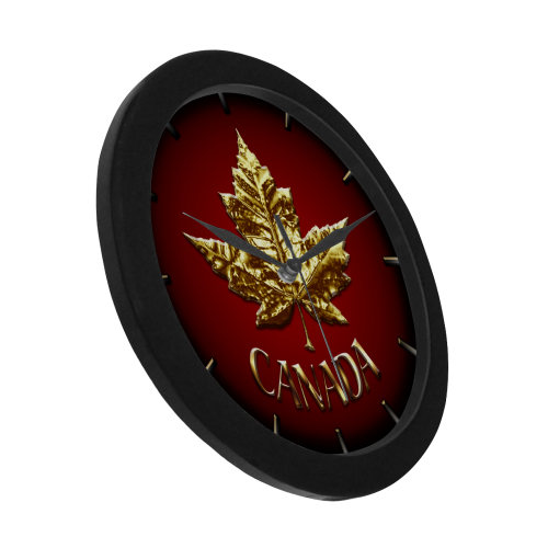 Canada Wall Clock Gold Medal Canada Circular Plastic Wall clock