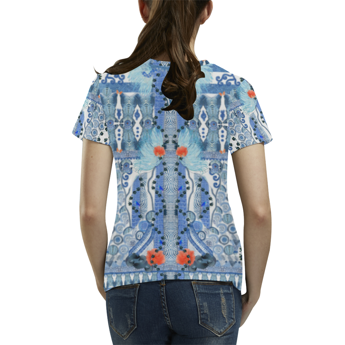 Africa 10 All Over Print T-Shirt for Women (USA Size) (Model T40)