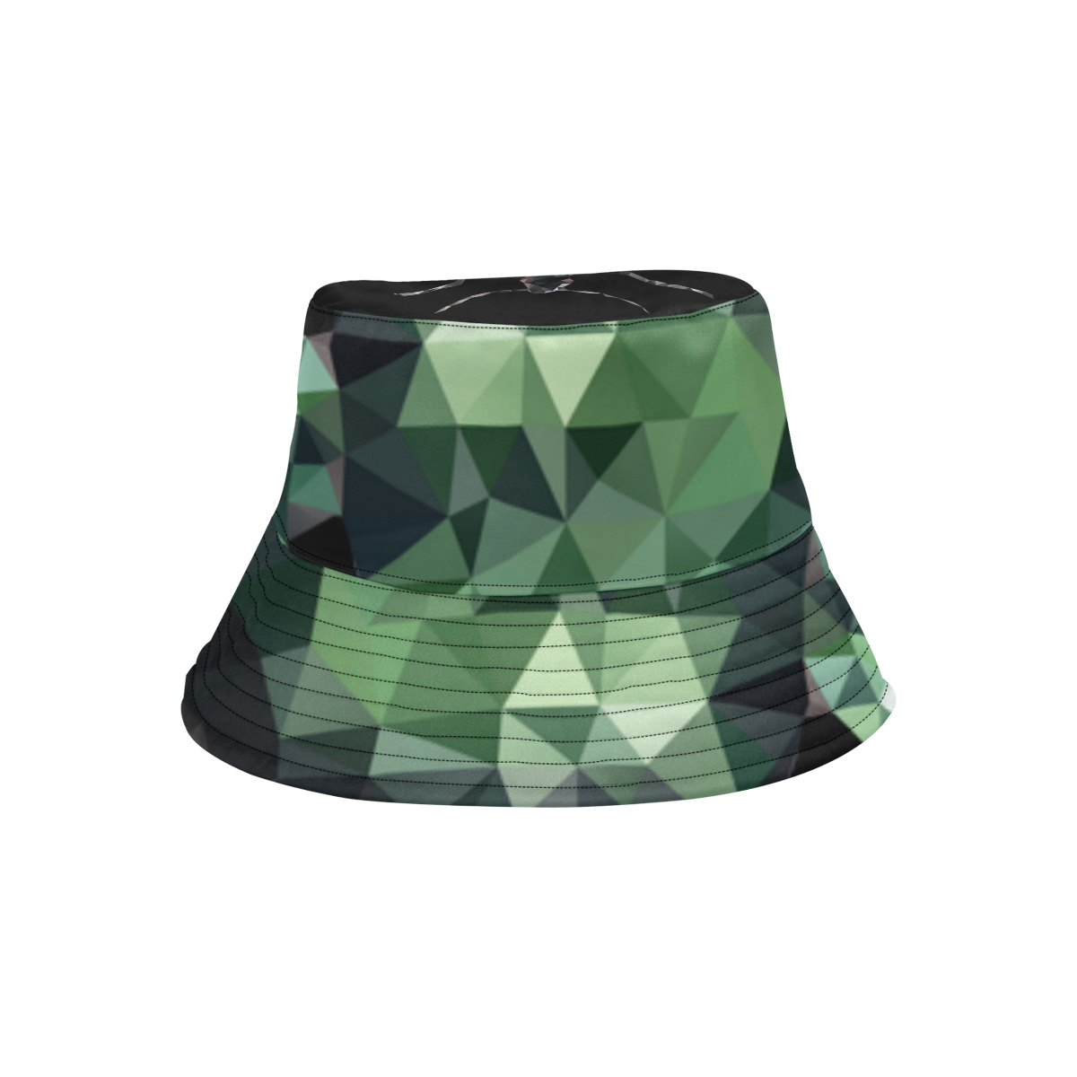 Low poly geometrical green bug All Over Print Bucket Hat for Men