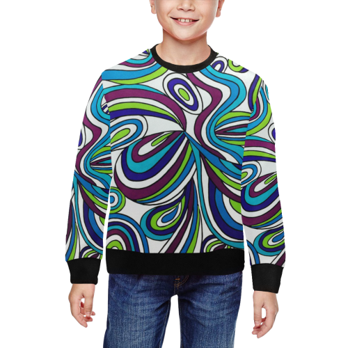 Lucky Charm All Over Print Crewneck Sweatshirt for Kids (Model H29)