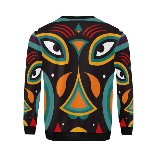 ceremonial tribal All Over Print Crewneck Sweatshirt for Men/Large (Model H18)
