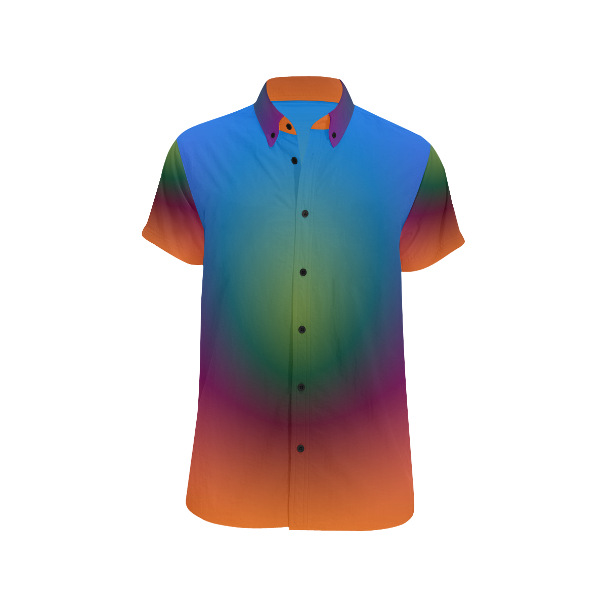 Big Rich Spectrum by Aleta Men's All Over Print Short Sleeve Shirt (Model T53)
