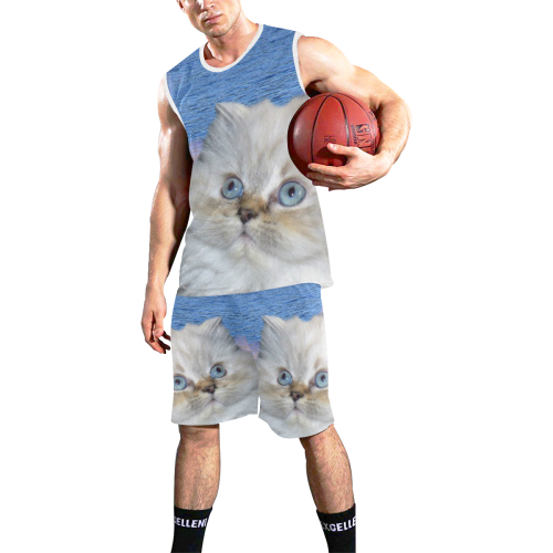 Cat and Water All Over Print Basketball Uniform