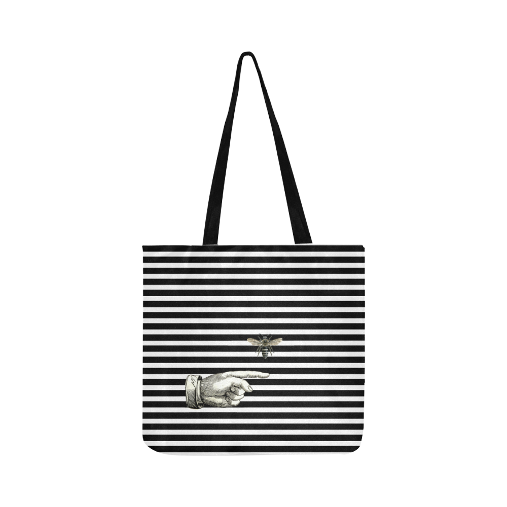 It's Rude to Point (stripe) Reusable Shopping Bag Model 1660 (Two sides)