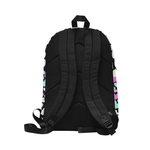 Black Hearts Unisex Classic Backpack (Model 1673)
