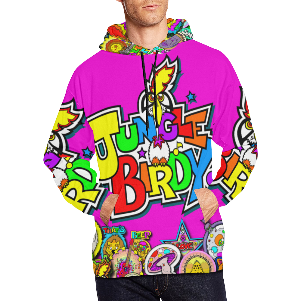 ITEM 35 _ HOODIE - STICKERS All Over Print Hoodie for Men (USA Size) (Model H13)