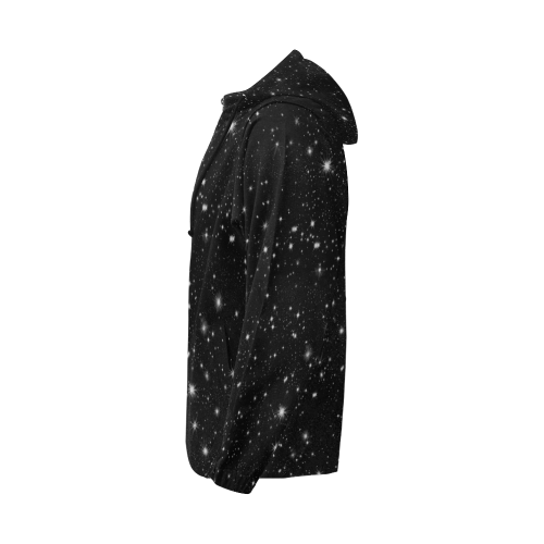 Stars in the Universe All Over Print Full Zip Hoodie for Men/Large Size (Model H14)