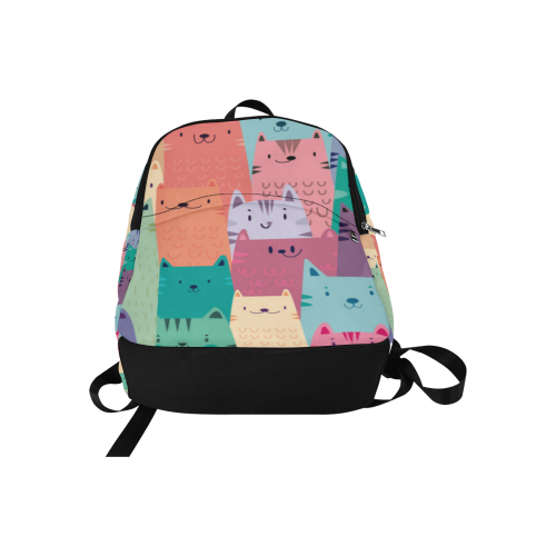 Pastel Cats Fabric Backpack for Adult (Model 1659)