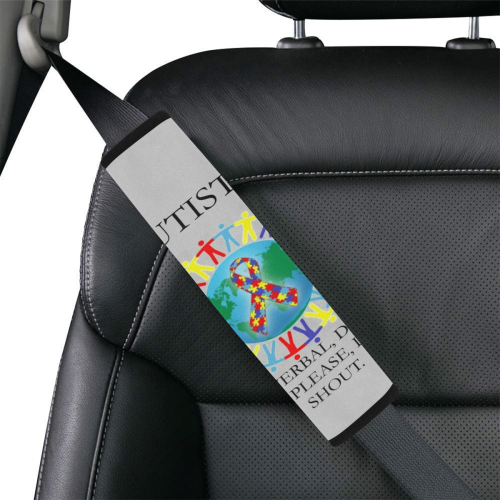 Autism non verbal Car Seat Belt Cover 7''x12.6''