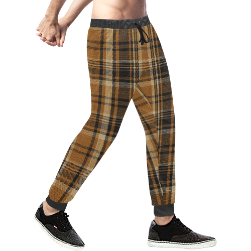 TARTAN DESIGN Men's All Over Print Sweatpants/Large Size (Model L11)
