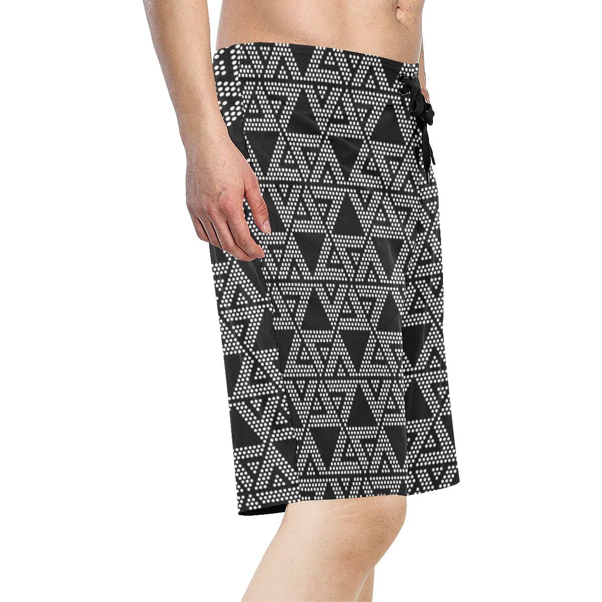 Polka Dots Party Men's All Over Print Board Shorts (Model L16)