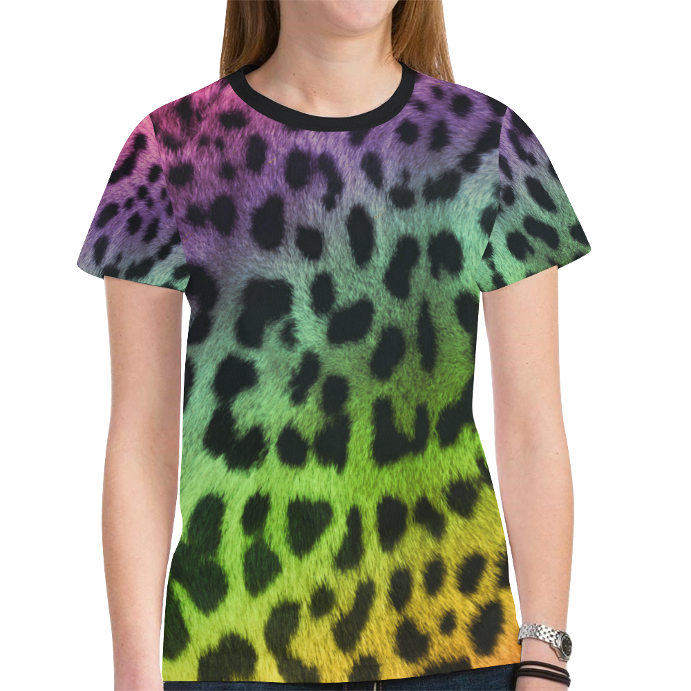 Cheetah New All Over Print T-shirt for Women (Model T45)