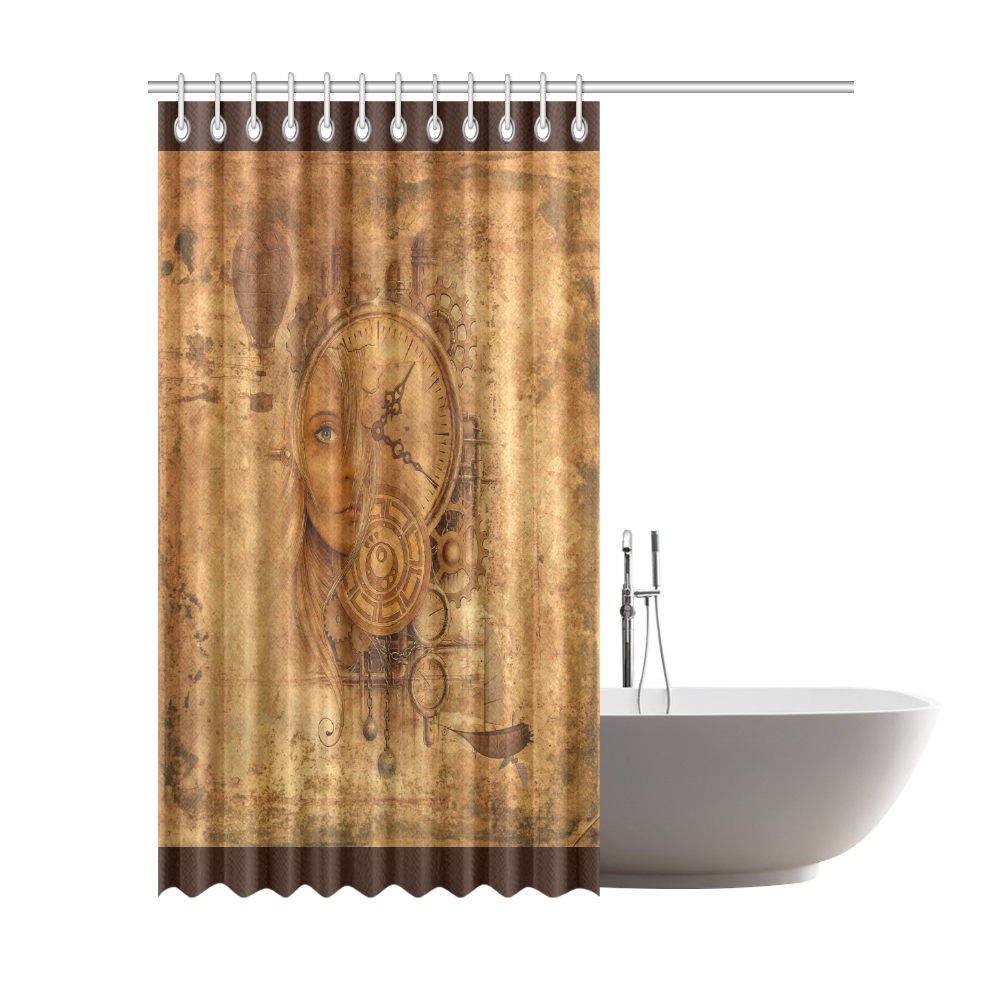 A Time Travel Of STEAMPUNK 1 Shower Curtain 72"x84"