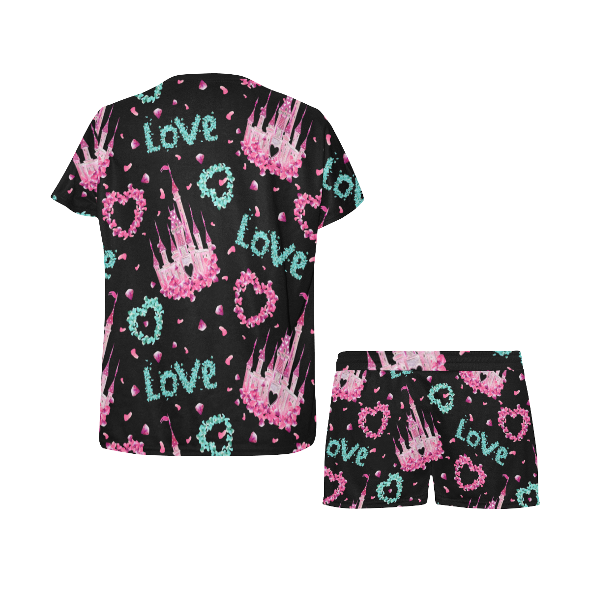 mickeylove10pajamas Women's Short Pajama Set