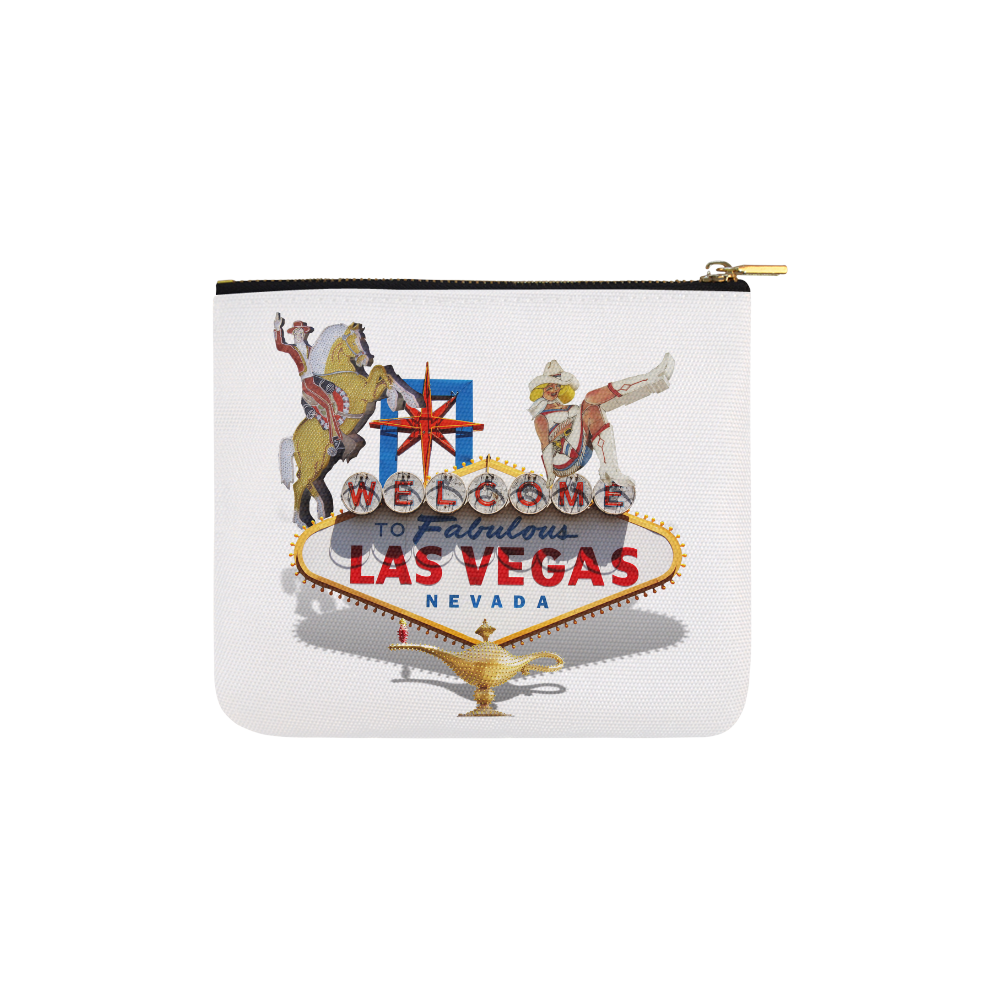 Las Vegas Welcome Sign Carry-All Pouch 6''x5''