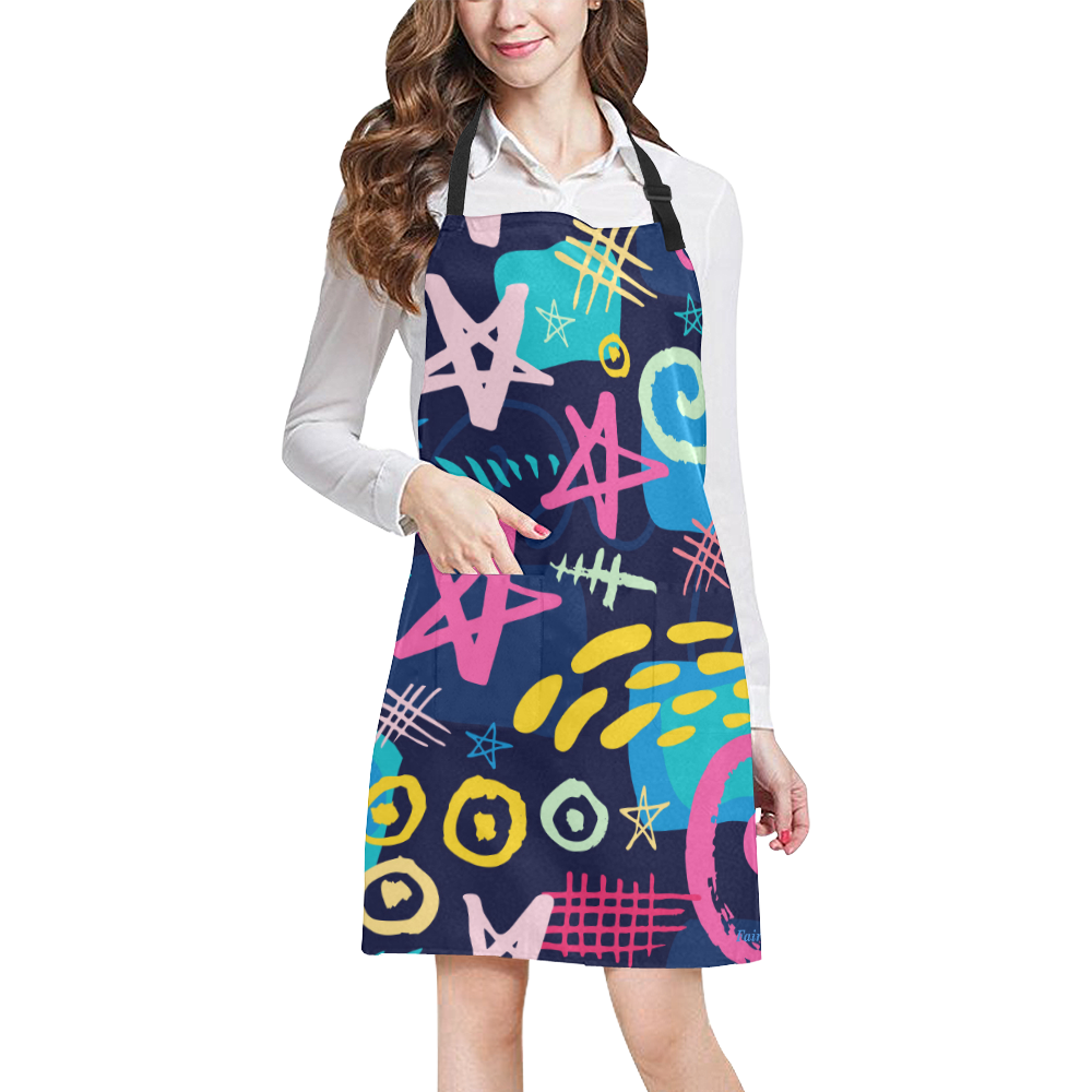 Fairlings Delight's Whimsy Abstracts Collection- Fun Doodles 53086 All Over Print Apron