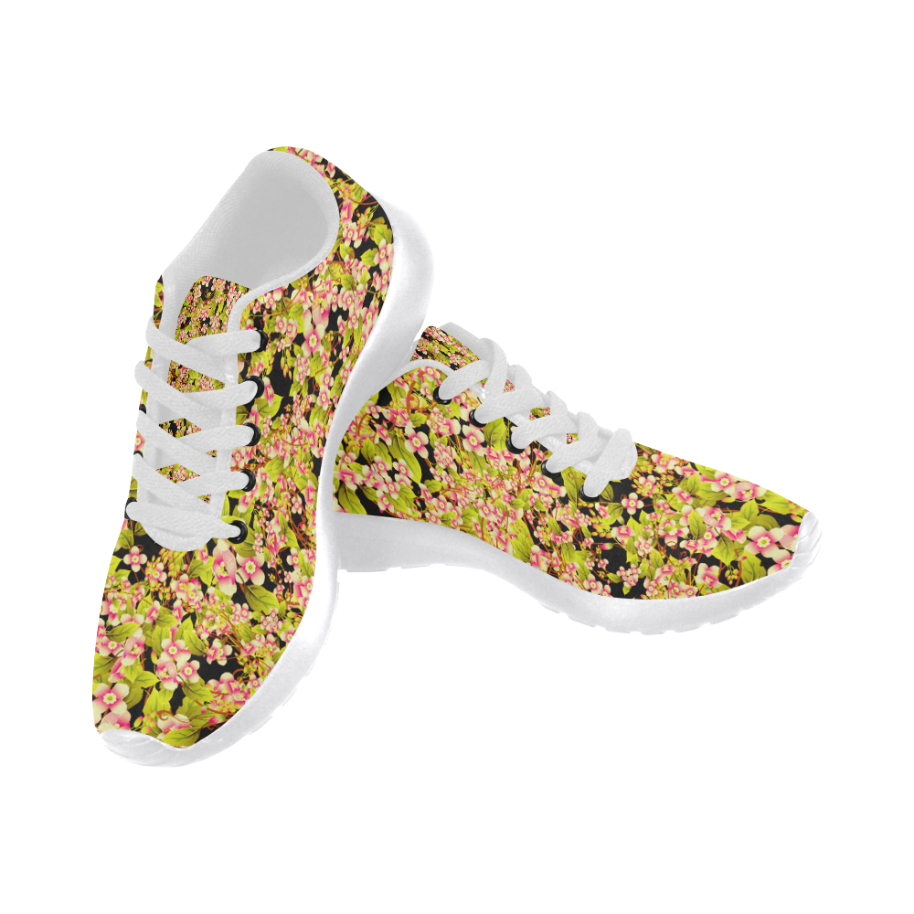 Flower Pattern Women’s Running Shoes (Model 020)