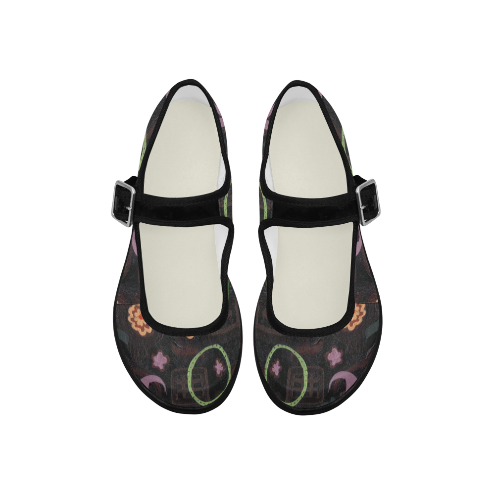 hearts Mila Satin Women's Mary Jane Shoes (Model 4808)