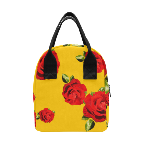 Fairlings Delight's Floral Luxury Collection- Red Rose Zipper Lunch Bag 53086b4 Zipper Lunch Bag (Model 1689)