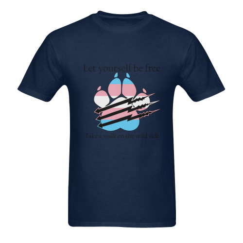 Trans Pride Men's T-Shirt in USA Size (Two Sides Printing)