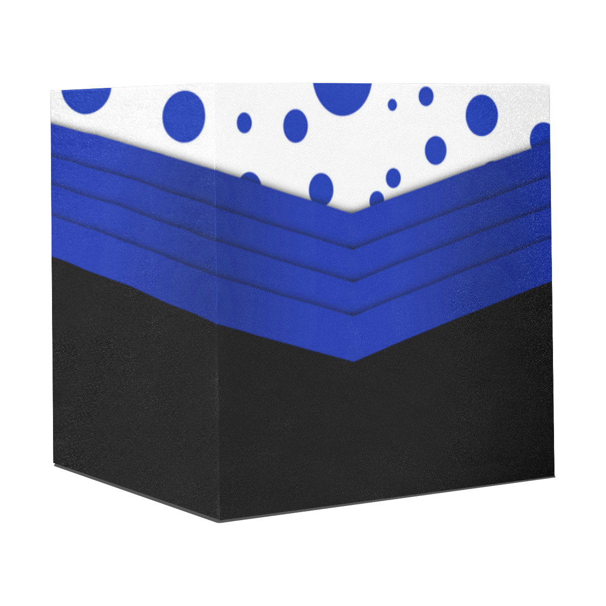 Polka Dots with Blue Sash and Black Bottom Gift Wrapping Paper 58"x 23" (5 Rolls)