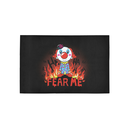 Fear me Clown Area Rug 5'x3'3''