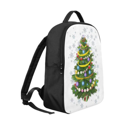 Snowflakes and Christmas Tree with Gift Popular Fabric Backpack (Model 1683)