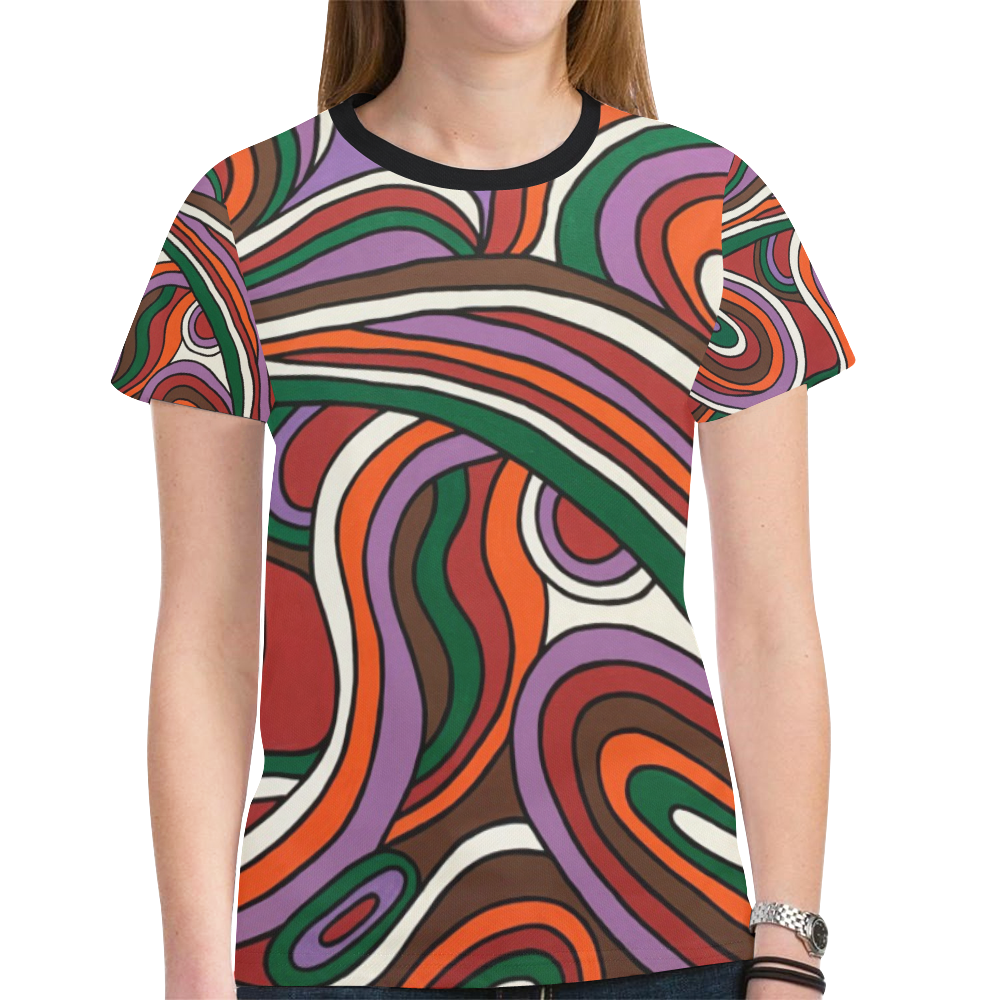 Vulnerable New All Over Print T-shirt for Women (Model T45)