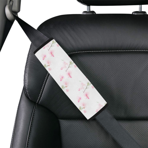 Pattern Orchidées Car Seat Belt Cover 7''x8.5''
