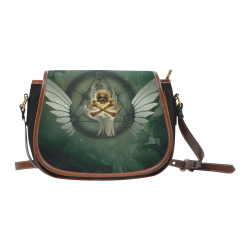 Skull in a hand Saddle Bag/Small (Model 1649)(Flap Customization)
