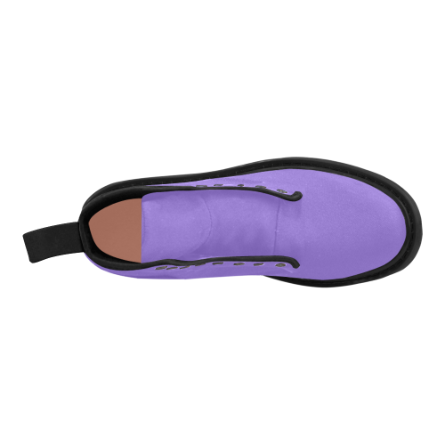 color medium purple Martin Boots for Women (Black) (Model 1203H)