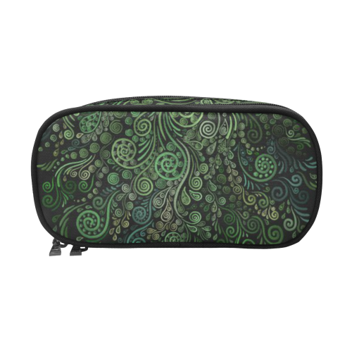 3D Psychedelic Abstract Fantasy Tree Greenery Pencil Pouch/Large (Model 1680)
