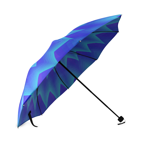 Royal blue vortex Foldable Umbrella (Model U01)