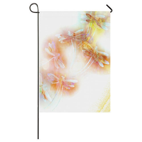 Watercolor dragonflies Garden Flag 28''x40'' （Without Flagpole）