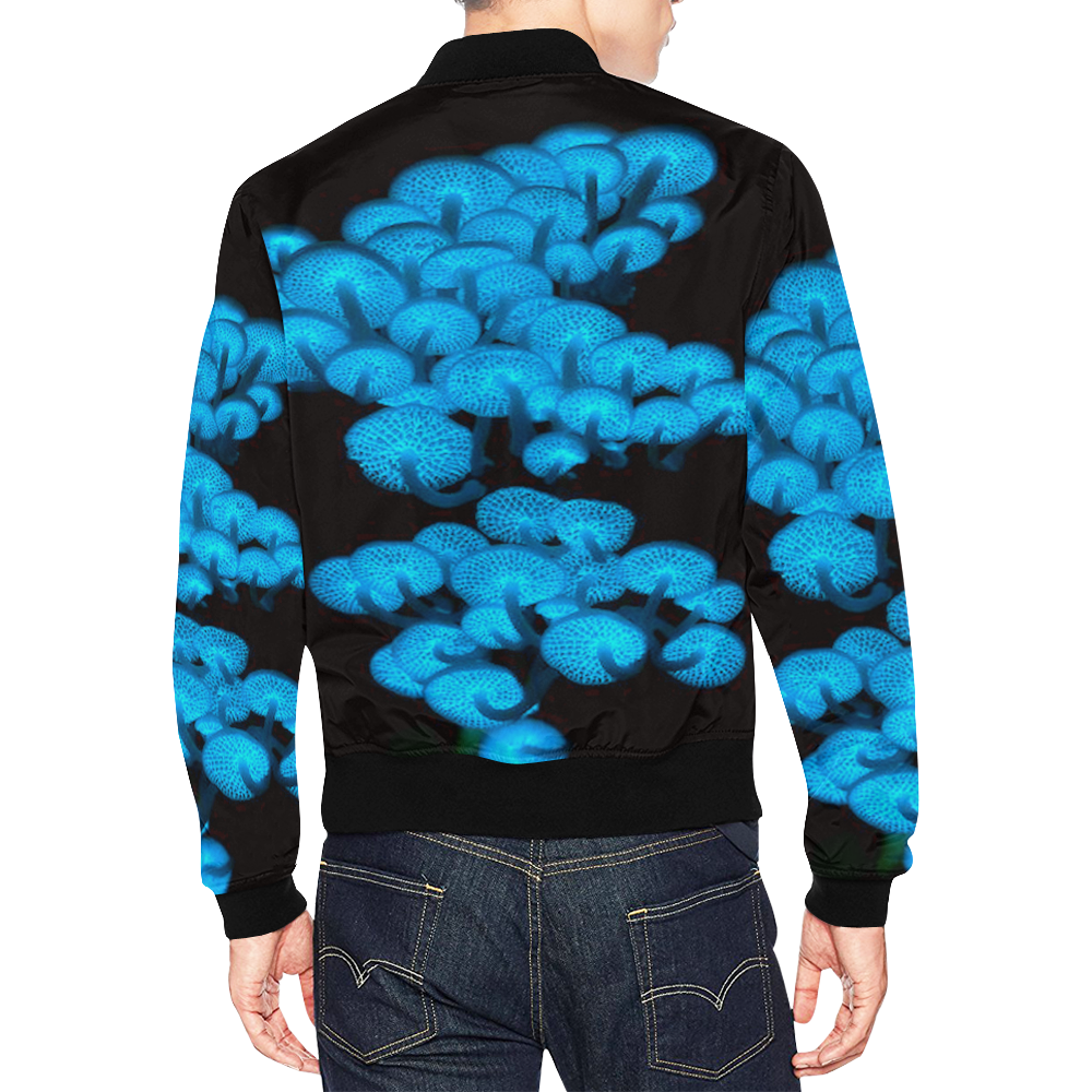 Mushrooms All Over Print Bomber Jacket for Men (Model H19)