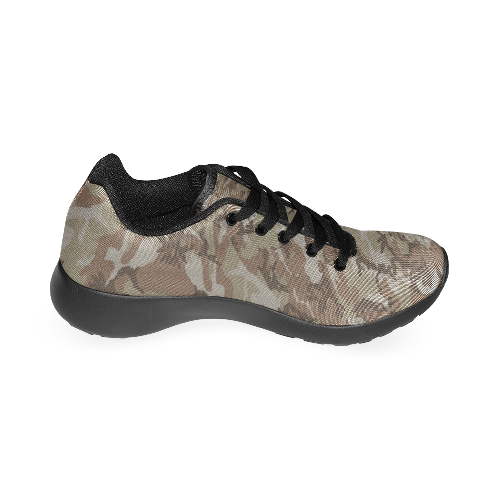 Woodland Desert Brown Camouflage Men's Running Shoes/Large Size (Model 020)