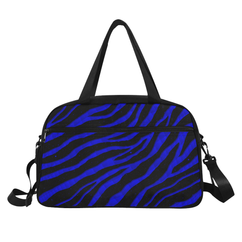 Ripped SpaceTime Stripes - Blue Fitness Handbag (Model 1671)