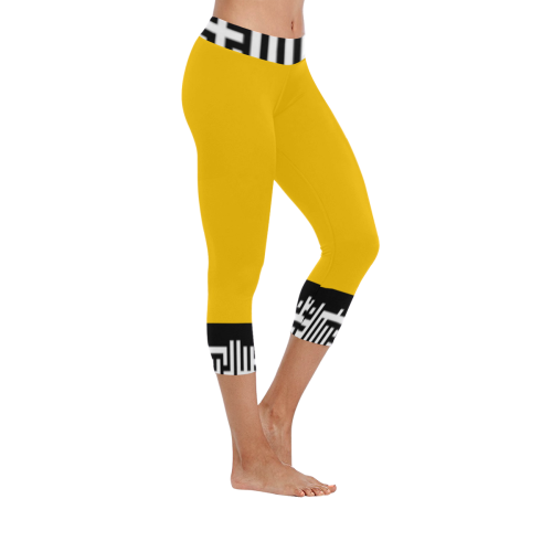 M1caprilegw005 Women's Low Rise Capri Leggings (Invisible Stitch) (Model L08)