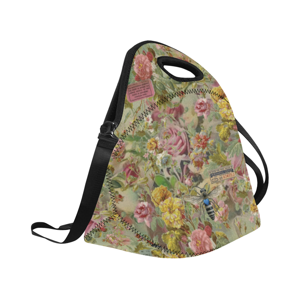 Flower Festival Neoprene Lunch Bag/Large (Model 1669)