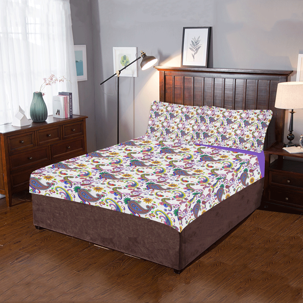 Bright paisley 3-Piece Bedding Set