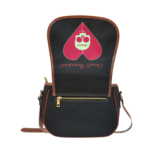 Heartbreaker add name Saddle Bag/Small (Model 1649)(Flap Customization)
