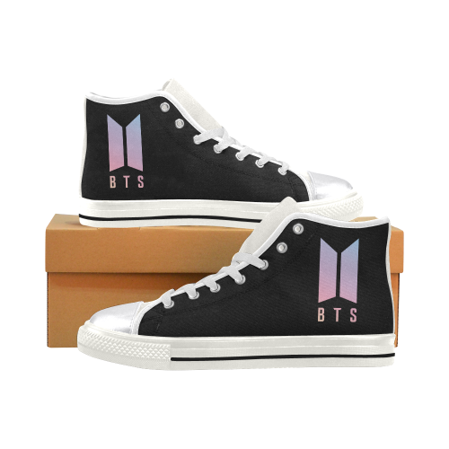 BTS Women's Classic High Top Canvas Shoes (Model 017)