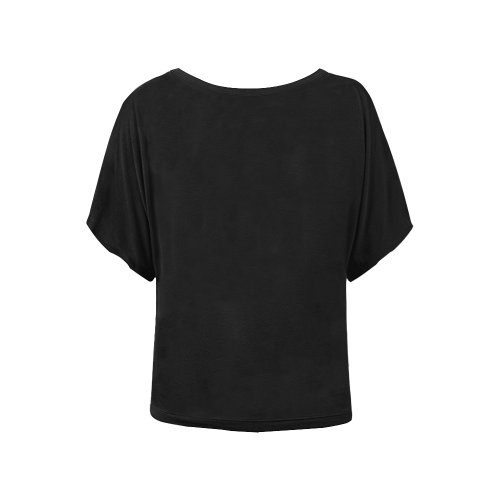 Picture Search Riddle - Find The Fish 2 Women's Batwing-Sleeved Blouse T shirt (Model T44)