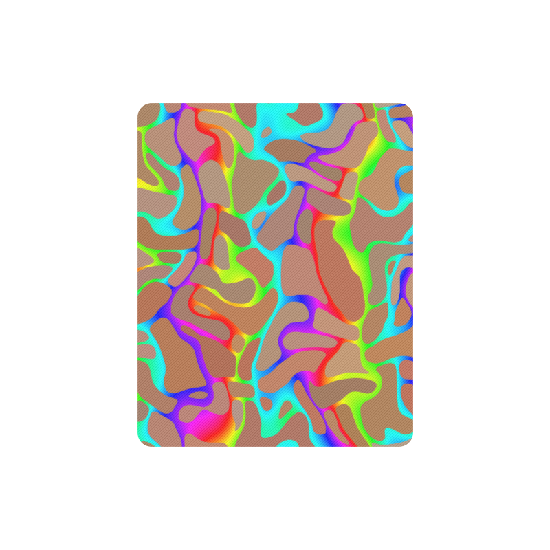Colorful wavy shapes Rectangle Mousepad