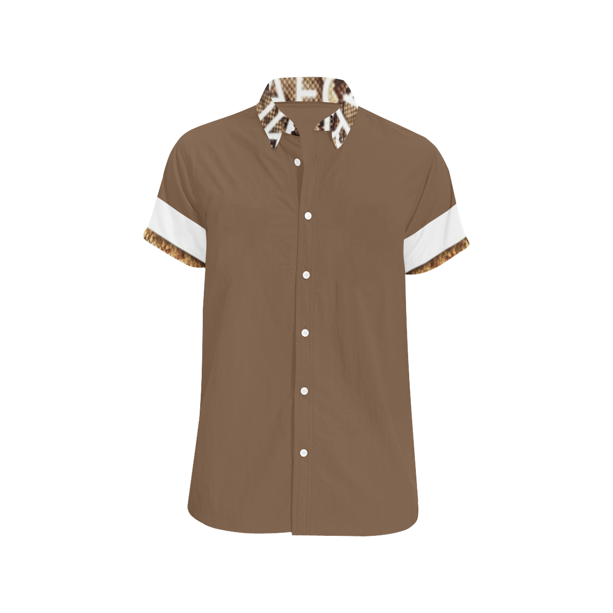 Streak Bronze Men's All Over Print Short Sleeve Shirt (Model T53)