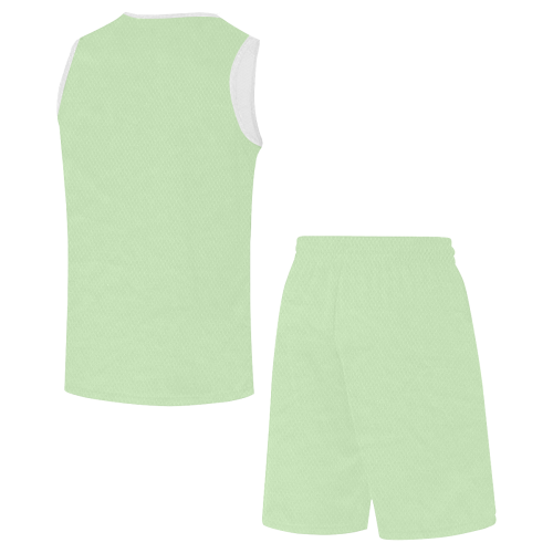 color tea green All Over Print Basketball Uniform