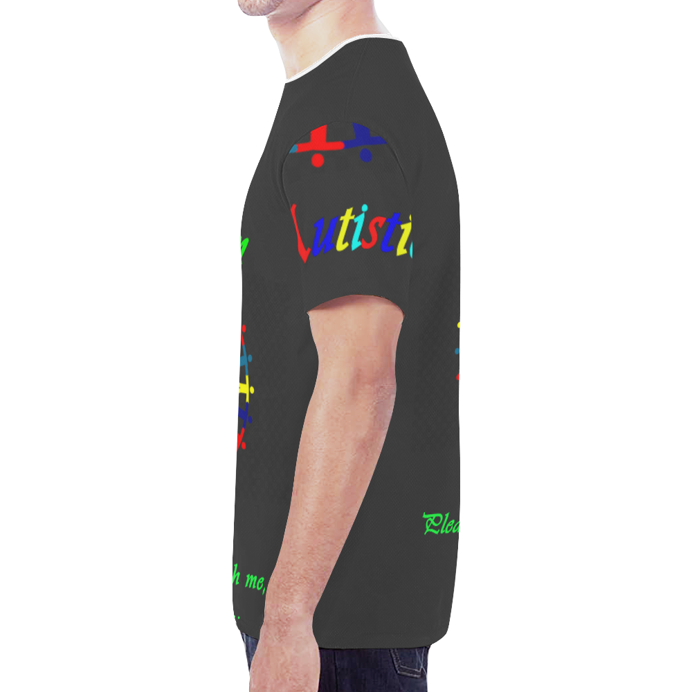 i am autistic New All Over Print T-shirt for Men (Model T45)