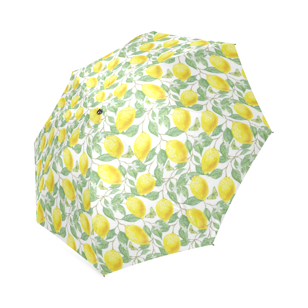 Lemons And Butterfly Foldable Umbrella (Model U01)