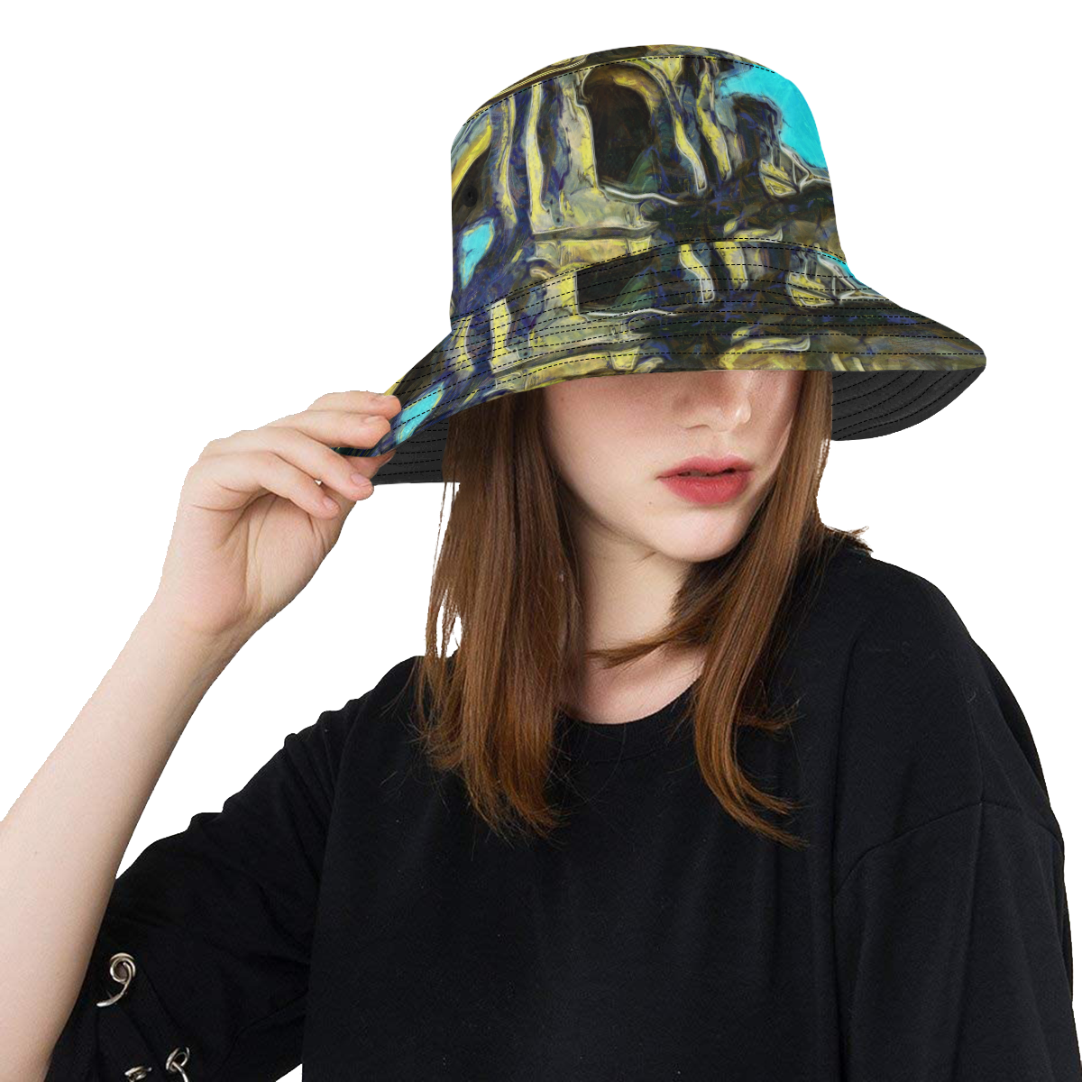 Church Bell Tower Dresden Germany KPA All Over Print Bucket Hat