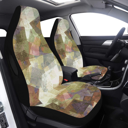 abstract squares Car Seat Cover Airbag Compatible (Set of 2)